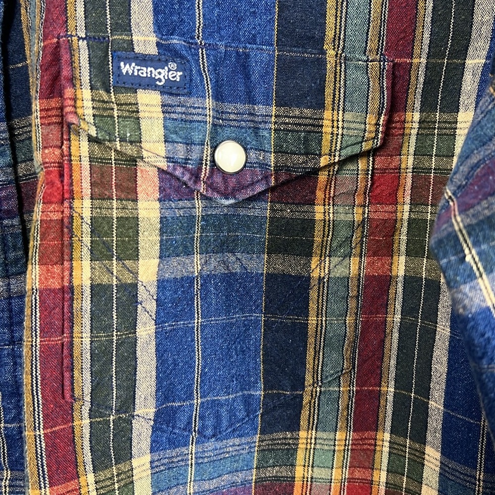 Wrangler Western plaid shirt - size M - Picture 6 of 12